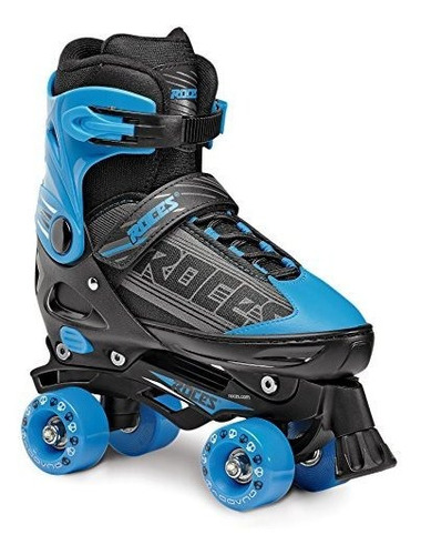 Patines En Línea Roces Quaddy 1.0 Talla 13-2, Negros/azules