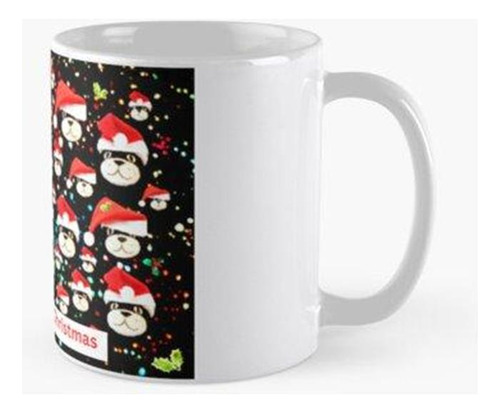 Taza  Tarjeta De Navidad. Feliz Navidad De Félix El Gato Cal