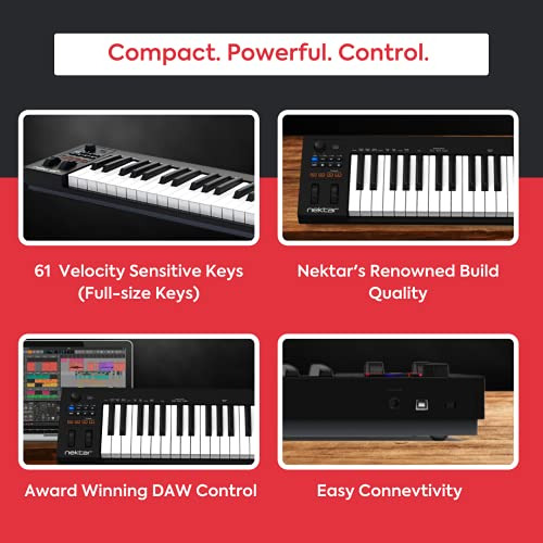 Teclado Controlador Midi Nektar Impact Gx61 - 61 Teclas