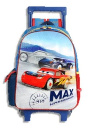 Morral Escolar Con Ruedas, Para Niños, Cars, Original Disney