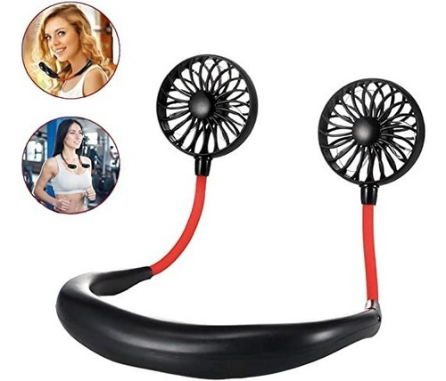 Mini Ventilador Deportivo De Cuello Plegable Recargable Usb