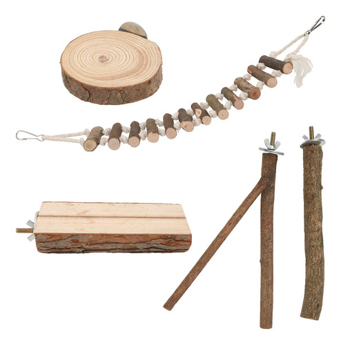 Juego De Palitos De Madera Para Perca Con Forma De Pájaros,