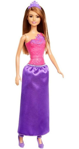 Imagen 1 de 2 de Barbie Princesa 30cm Mattel Dmm06 Basica Surt