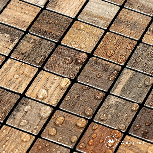 10 Hojas De Azulejos De Mosaico De Pvc Autoadhesivos ...