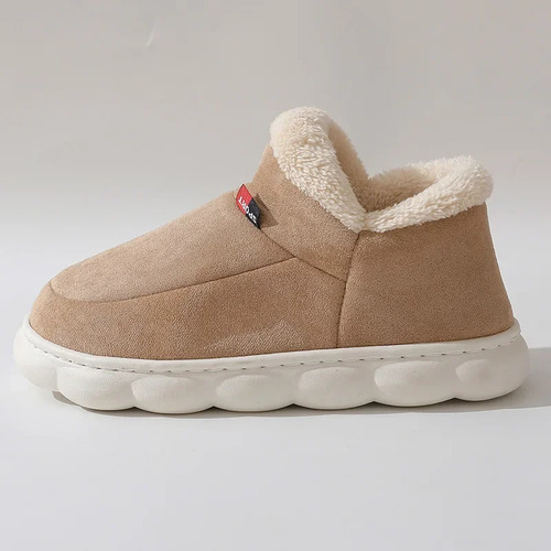 Zapatos Cálidos Sin Cordones Para El Hogar Con Forro Polar P