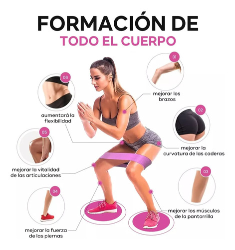 Kit 3 Bandas Elásticas Ejercicio Yoga Ligas De Resistencia