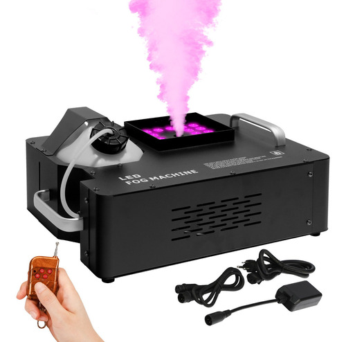 Máquina De Humo 1500w Dmx Con 24 Luces Led Rgb Y Control