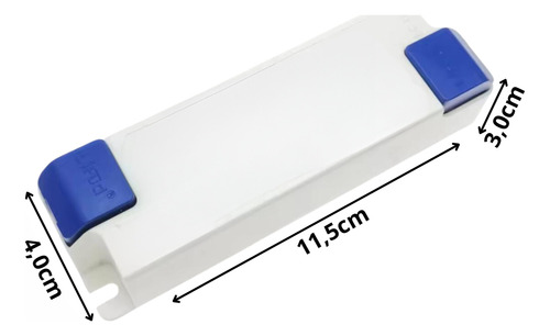 10 Reator Led Driver 48w Plafon Sobrepor Embutir 600m Bivolt Bi-volt