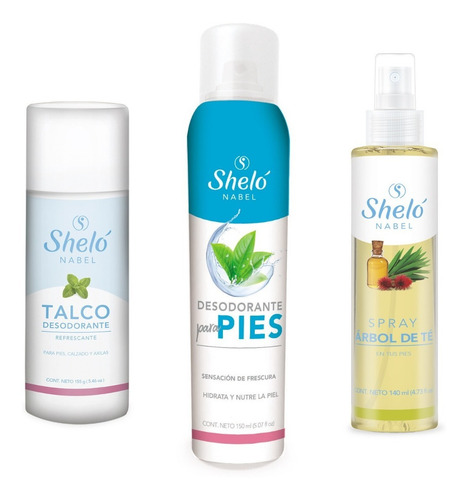 Kit Completo Elimina Pie Atleta Sheló Anti Hongos 3 Piezas