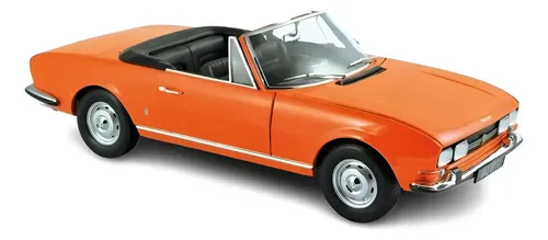 Diecast model cars Peugeot 504 1/18 Norev cabriolet red foncé 1969