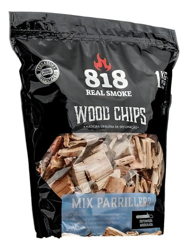 Wood Chips Mix Parrillero 1kg Defumar Lasca De Lenha Bbq