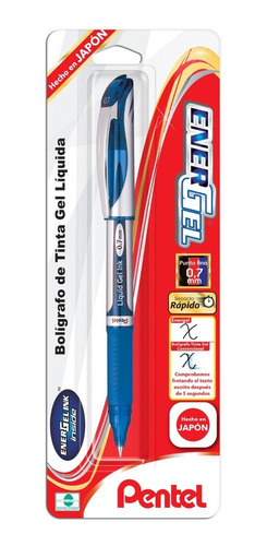 Bolígrafo Tinta Gel Tecnología Energel Azul/blíster 1u