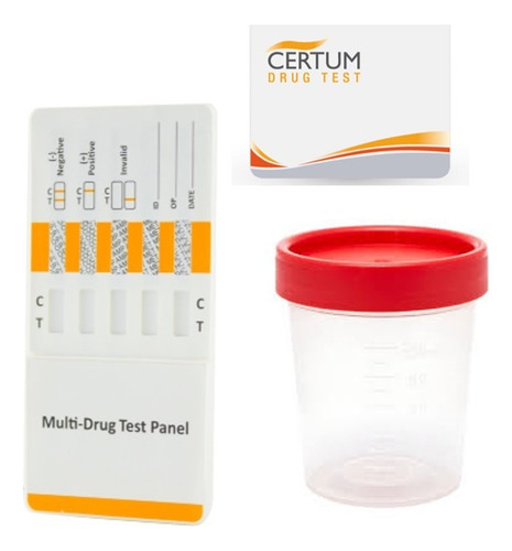 10 Kits Anti-doping De 5 Parámetros (10tarjetas + 10vasos)