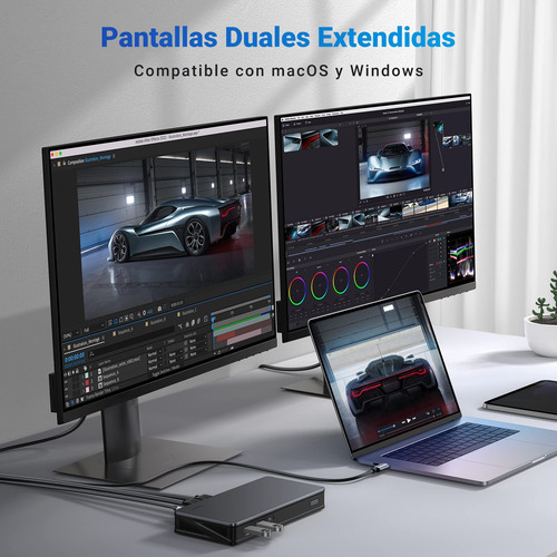 Ugreen Usb C Docking Station,revodok Pro 209 Dual Display Pa