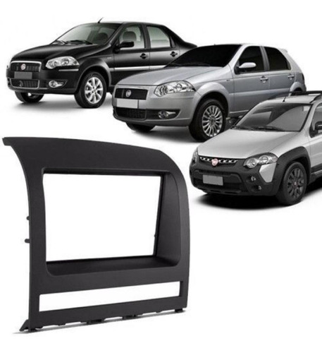 Imagen 2 de 8 de Marco Adaptable Fiat 2 Din Y 1 Din