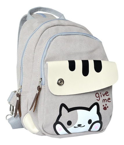 Anime Neko Atsume Bolso De Hombro Multifuncional Mochila Jue