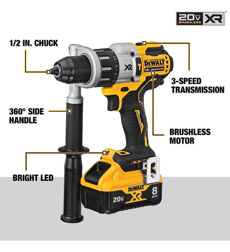 Rotomartillo Dewalt Dcd998 Inalambrico 20v Max Power Detect