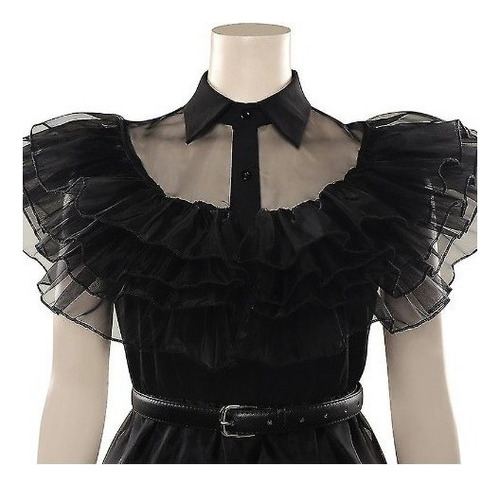 Niños Miércoles Negro Falda De Tul Niñas Vestido Cosplay