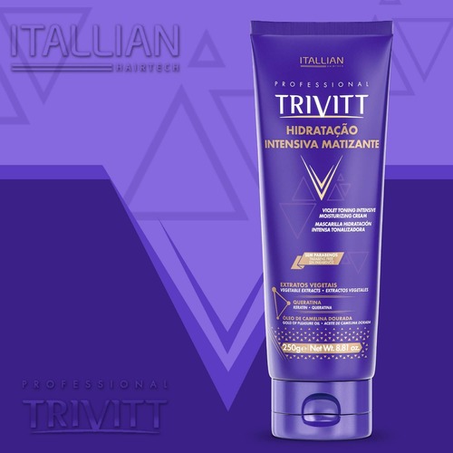 Imagem 4 de 4 de Hidratação Intensiva Matizante Itallian Trivitt - 250g