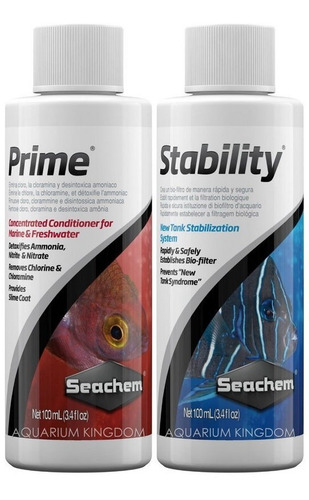 Seachem Prime 100ml E Stability 100ml 