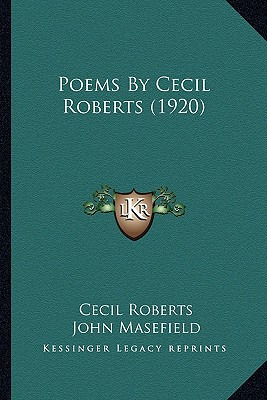 Libro Poems By Cecil Roberts (1920) - Roberts, Cecil
