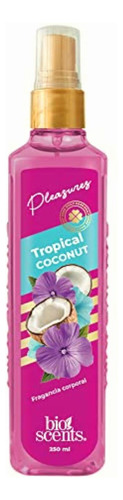 Body Mist Tropical Coconut Bioscents Pleasures 250 Ml