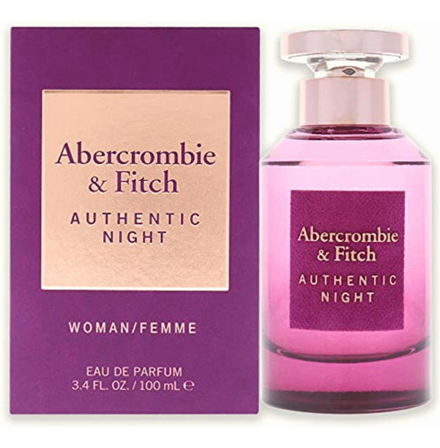 Abercrombie And Fitch Authentic Night Women 3.4 Oz Edp Spray