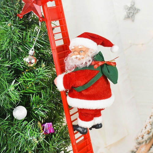 Toy Santa Claus Sube Y Baja Escaleras Musicales