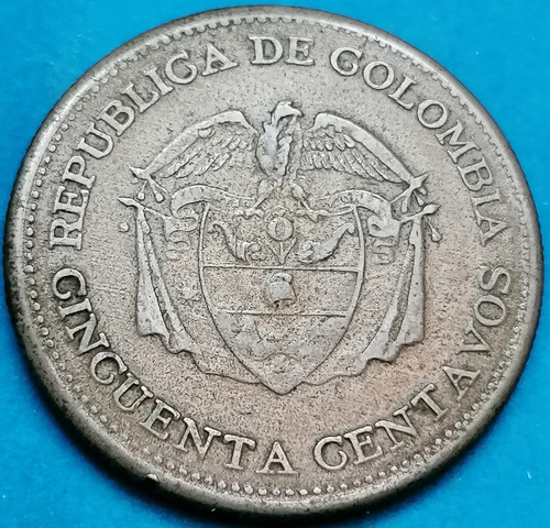 Colombia Moneda 50 Centavos 1960