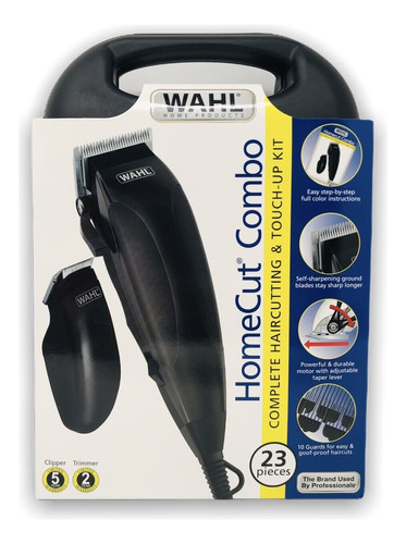 Combo Maquinas Wahl Homecut Trimmer & Clipper De 23 Piezas