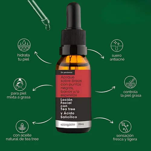 Tea Tree Aceite Y Pomos Limpiadores - - mL a $1480
