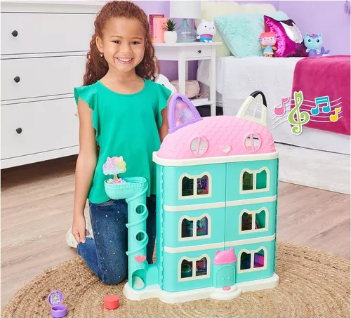 Casa de muñecas Gabby's, perfecta casa de muñecas con 15 piezas