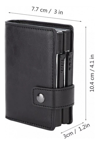 Fa Cartera De Doble Tarjeta De Moda, Antirfid, Tarjetero
