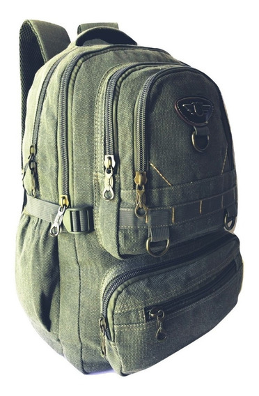 mochila de pano jeans