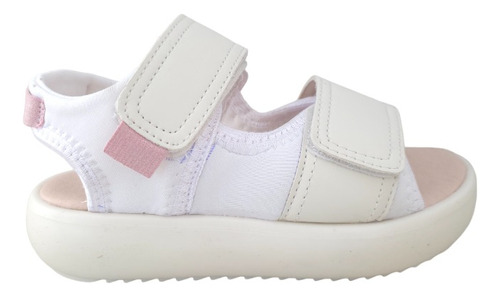 Sandalias Niñas Velcro Plataforma Moda Chabelo C492-d Blanco