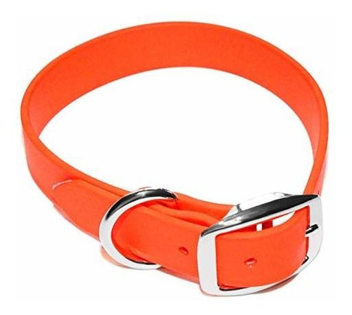 Collar Perro Impermeable Naranja Ajustable