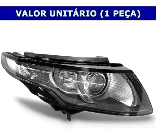 Farol Dianteiro Evoque 2012 13 14 2015 D3s Com Led 16 Pinos