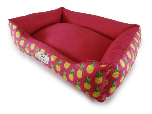 Cama Caminha Pet Cachorro E Gato 60cm X 50cm Tamanho Médio Cor Abacaxi