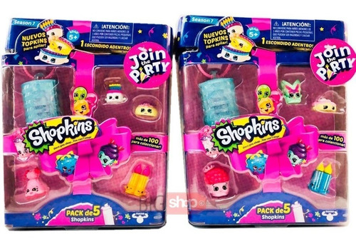 Imagen 4 de 7 de Shopkins Farol Join The Party X 5 Figuras Serie 7 Ar1 563