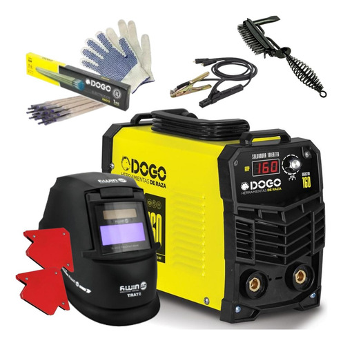 Soldadora Dogo Star 160 Inverter Mma Igbt + Mascara Y Combo