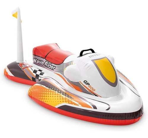 Bote Boia Jet Ski Inflavel Infantil Piscina Mar Intex 57520