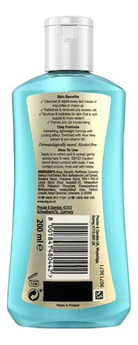 Olay Cleanse Refresh & Glow Cleansing Toner, All Skin Types, 200 Ml Tónico Limpiador Para Todo Tipo De Piel Con Aloe Vera Y Vitamina B5 Suavizando Y Humectando.