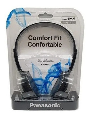 Diadema Panasonic Comfort Fit Confortable Rp-ht21 Color Negro