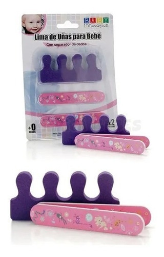  Lima De Uñas Bebes Violeta/rosa  Baby Innovation