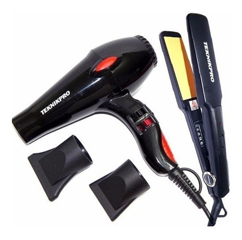 Máquina Patillera Inalambrica Barber + Kit Planchita Secador