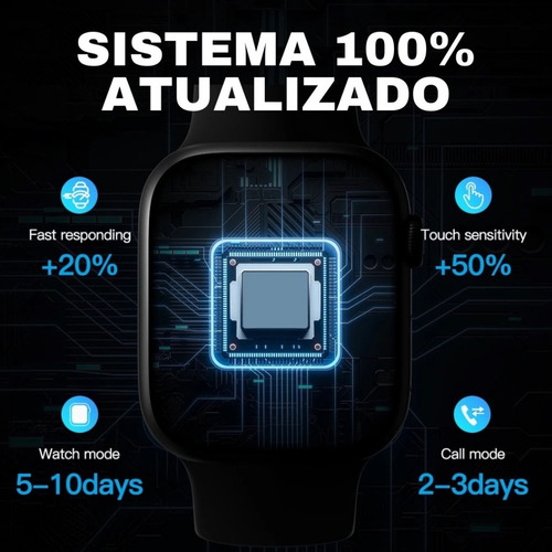 Relógio Smartwatch Android Ios Inteligente Cs9 Pro Bluetooth