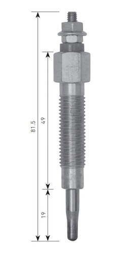 Calentador Nissan 720/etc 11v Punta C/r.