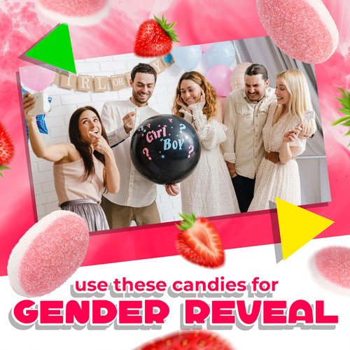 Gomitas Hinchadas Con Forma De Gotas De Fresa Candy Laetafoo