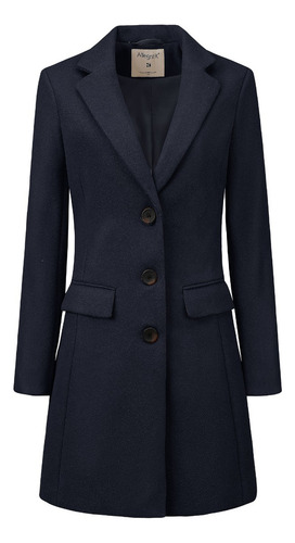 Abrigo Mujer Estilo Chaquetón Chamarra Larga Invierno