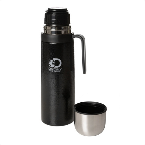 Imagen 2 de 3 de Termo C/ Manija Discovery 1000 Ml Negro